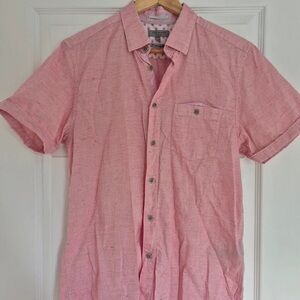 Jachs Light Pink Casual Button Down Shirt